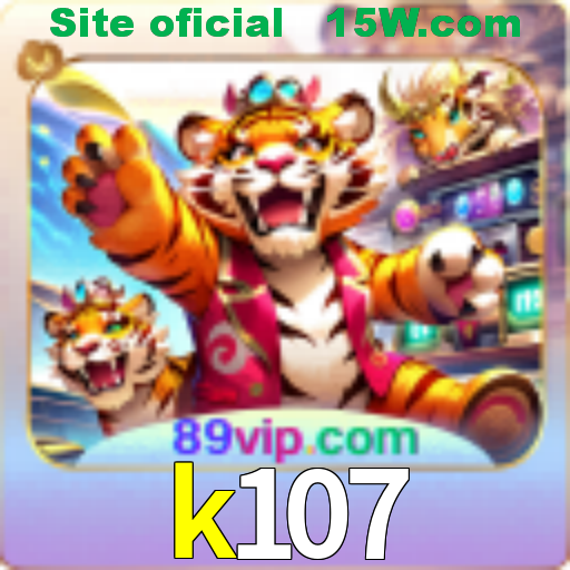 Imagem promocional da k107 mostrando a plataforma e suas vantagens